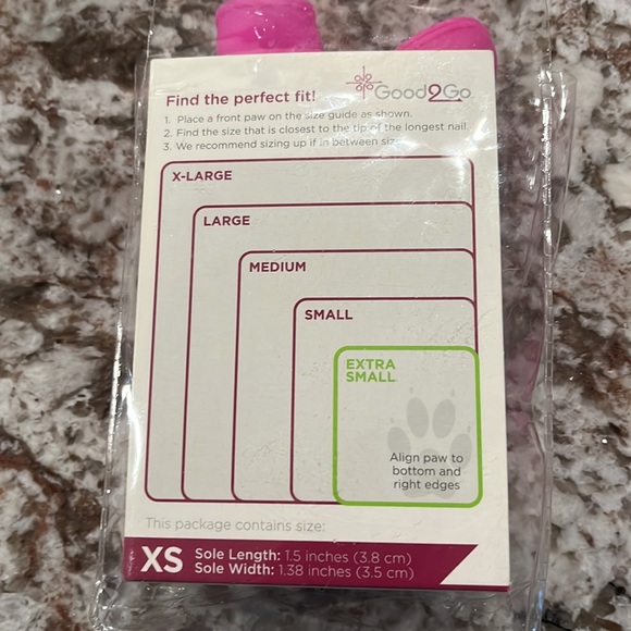 Brand new extra small dog booties in pink for your fashion easter pooch 🐶 - Picture 3 of 4